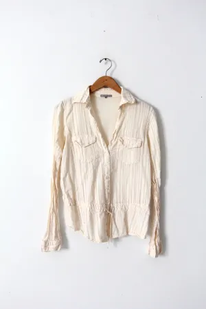 vintage James Perse cream shirt