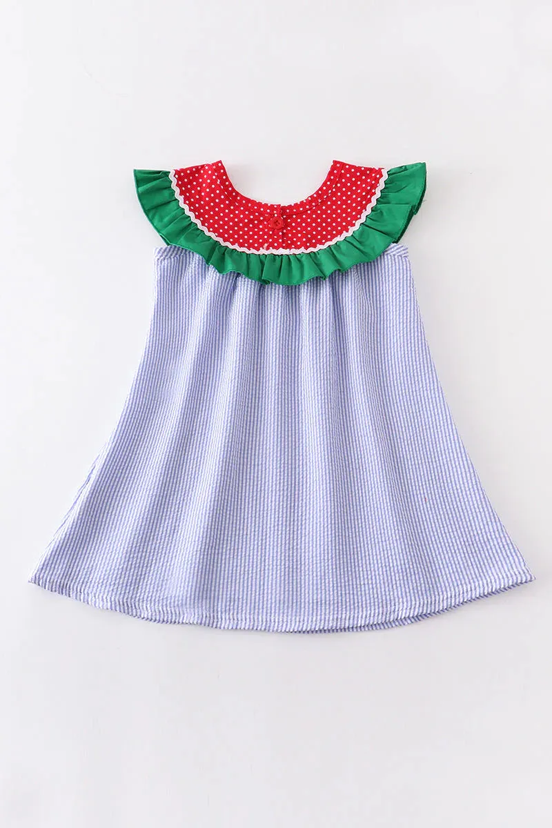 Watermelon Embroidery Dress