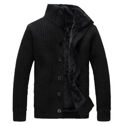 Winter Men's Thick Warm Sweater Coat Jacket